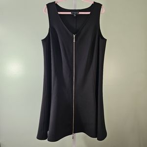 Cynthia Rowley Little Black Dress Full Zipper Swing Dress 2X